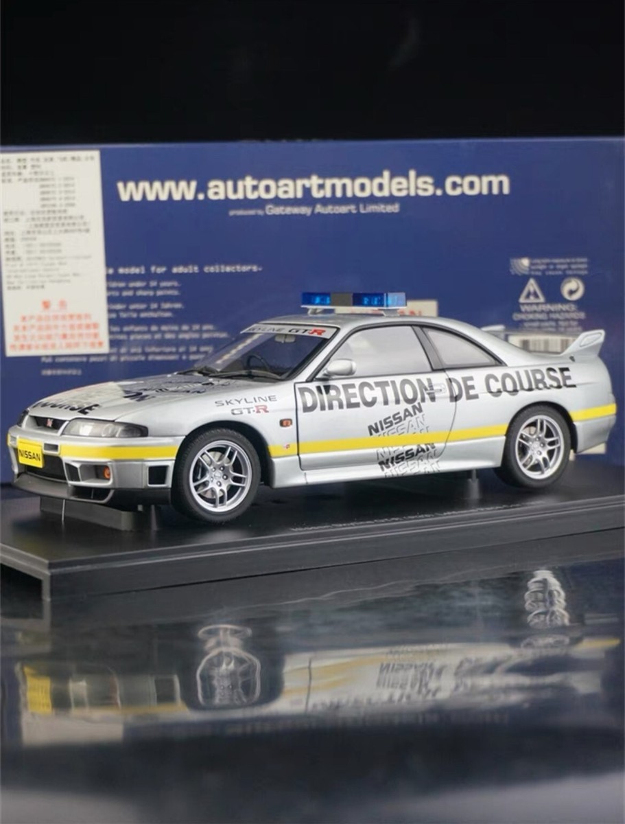 RARE* AUTOart 1/18 Nissan Skyline GT-R R33 Le Mans Pace Car 2000
