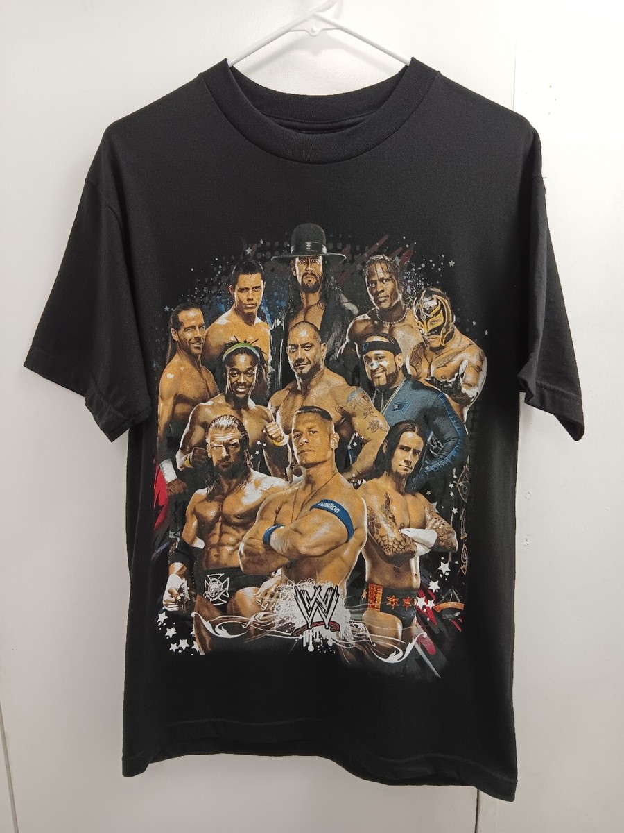 WWE 2007 Raw Smackdown 2-Sided Graphics T-Shirt Medium | eBay