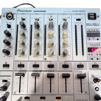 Pioneer DJM-600 Silver Professional DJ Mixer 4-Channel 4ch DJM600