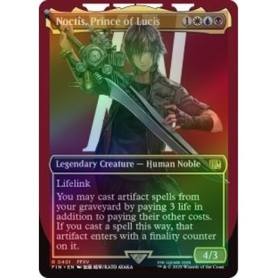 FOIL NOCTIS, PRINCE OF LUCIS (BORDERLESS) (401) Final Fantasy FIN