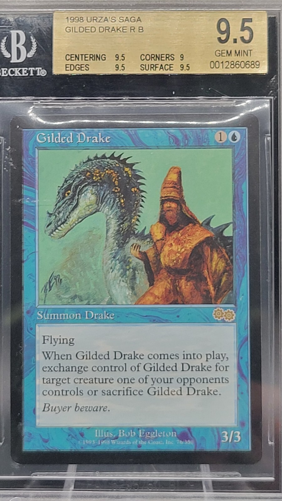 Gilded Drake 1998 Urza's Saga #76/350 Base Price Guide - Sports