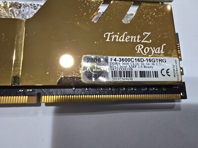 G.SKILL TridentZ Royal RGB Gold 16GB (2x8GB) 3600 MHz (16-16-16-36