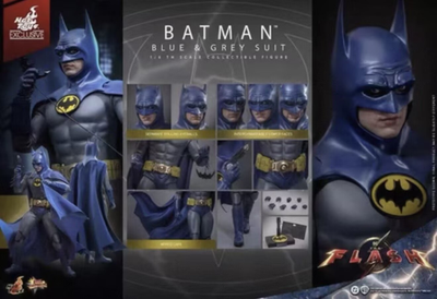 NEW Hot Toys MMS834 The Flash 1/6 Batman Blue & Grey Suit Action