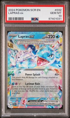 PSA 10 Lapras Ex #032 2024 Pokemon Scr Stellar Crown 97401031 | eBay