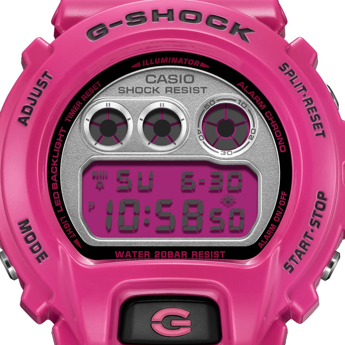 CASIO G-SHOCK DW-6900RCS-4JF CRAZY COLORS 2024 Digital Watch Pink