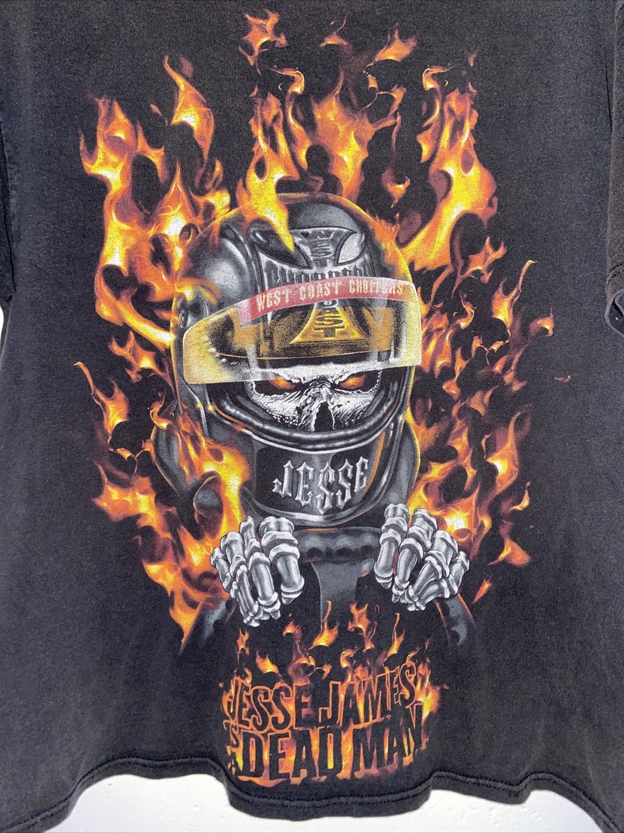 West Coast Choppers Tee L Jesse James is a Dead Man UNI Rare Find