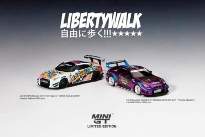 MINI GT LBWK EXCLUSIVE PACK NISSAN3pacs Mini GT 244 & 245 Set LBWK