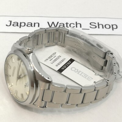 SEIKO SZSB011 White Shop Model Mechanical Wrist Men's Watch New in