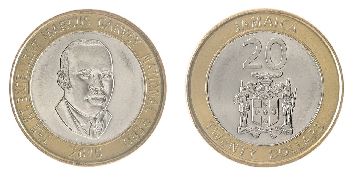 Jamaica 20 Dollars, 2008-2022, KM #206, Mint | eBay