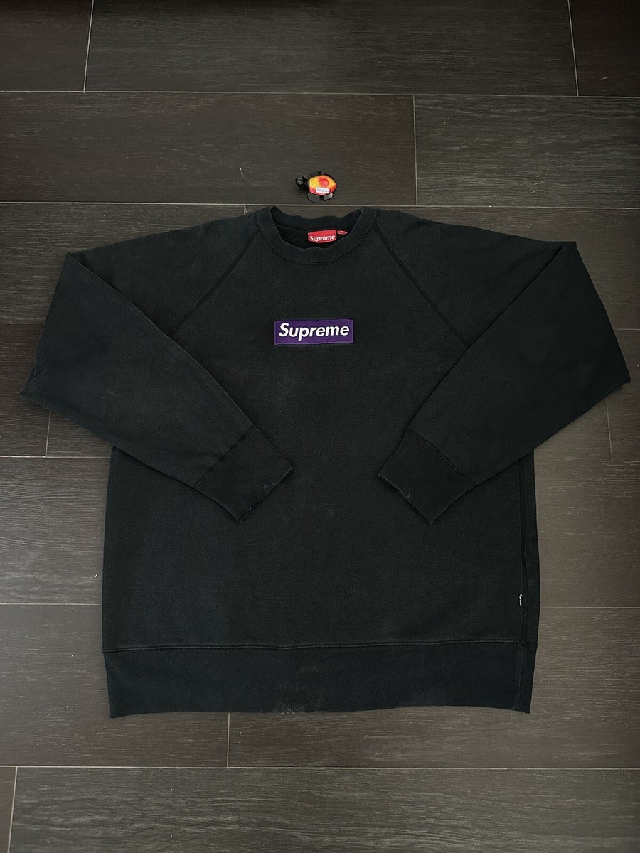 Supreme Box Logo Purple On Black 2006 Size XXL Ultra Rare | eBay