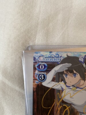 Precious Memories Danmachi Hestia Gold Signed Card 01-001a JAPAN
