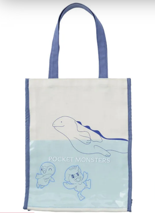 Pokemon SEGA Pokemon Tote bag with premium clear pocket quagsire