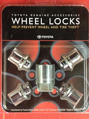 2002-2017 CAMRY ALLOY WHEEL LOCK SET 00276-00900 GENUINE TOYOTA