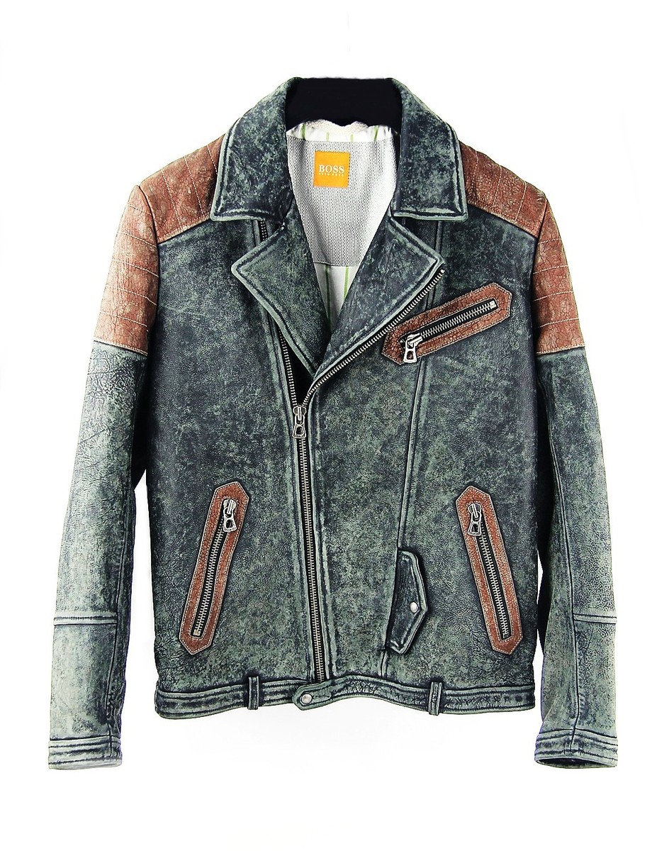 HUGO BOSS ORANGE LABEL HANDCRAFTED JAKUSO-H WINTER LEATHER JACKET