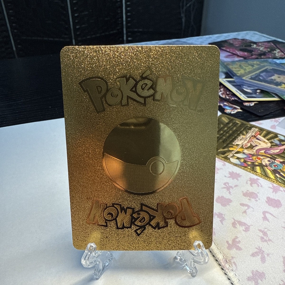 Moltres & Zapdos & ArticunoGX Gold Foil Fan Art Display Card Hp300