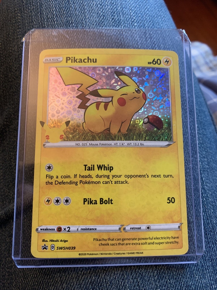 Pikachu SWSH039 SWSH: Sword & Shield Promo Cards Holo for sale