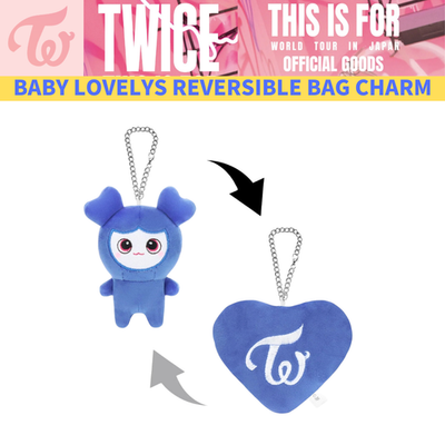 TWICE BABY LOVELYS REVERSIBLE BAG CHARM Stuffed Doll THIS IS FOR