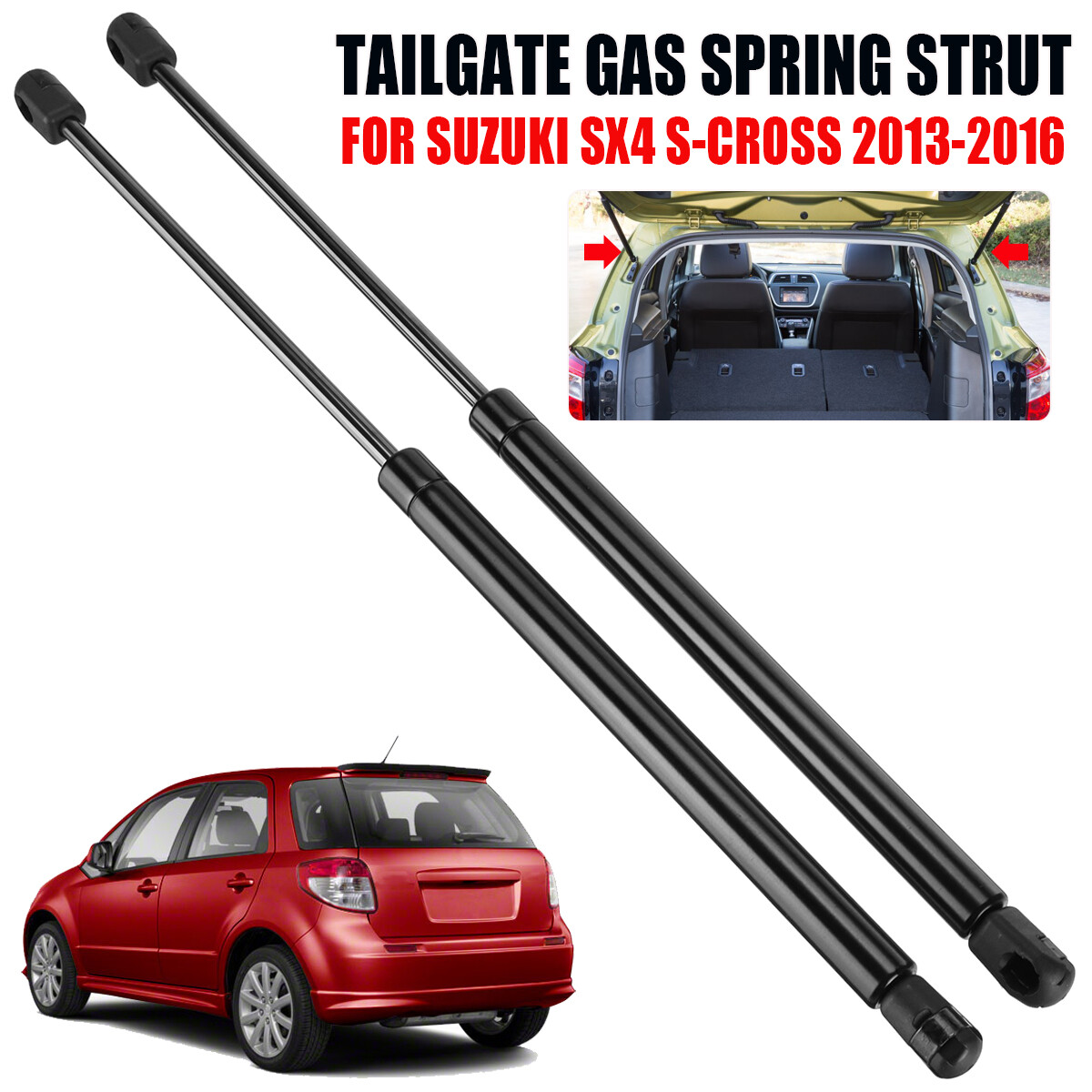 2X Tailgate Trunk Gas Spring Strut For Suzuki SX4 S-Cross 2013
