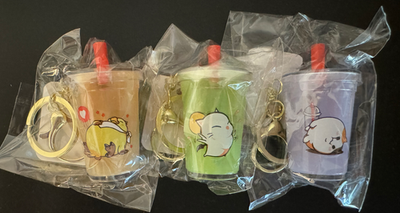 Gong Cha x Final Fantasy XIV Fat Cat Chocobo Moogle Boba Tea