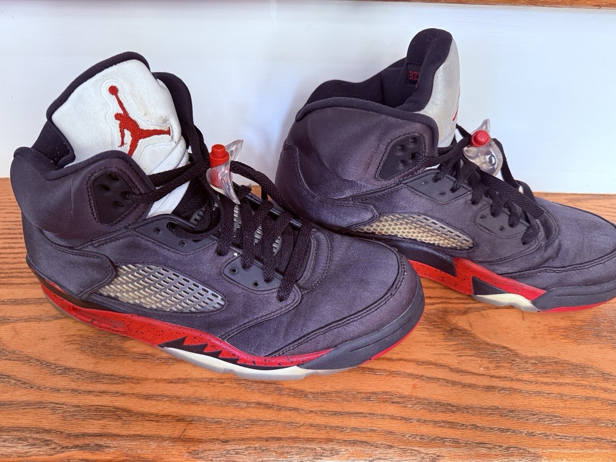 Nike Air Jordan 5 Retro Satin Bred Great Condition Men's Shoes Sz