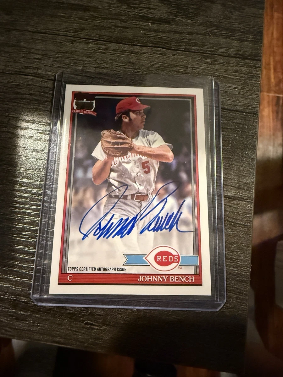 Major Leagues Baseball MLB) (Johnny Bench Autographed Sports