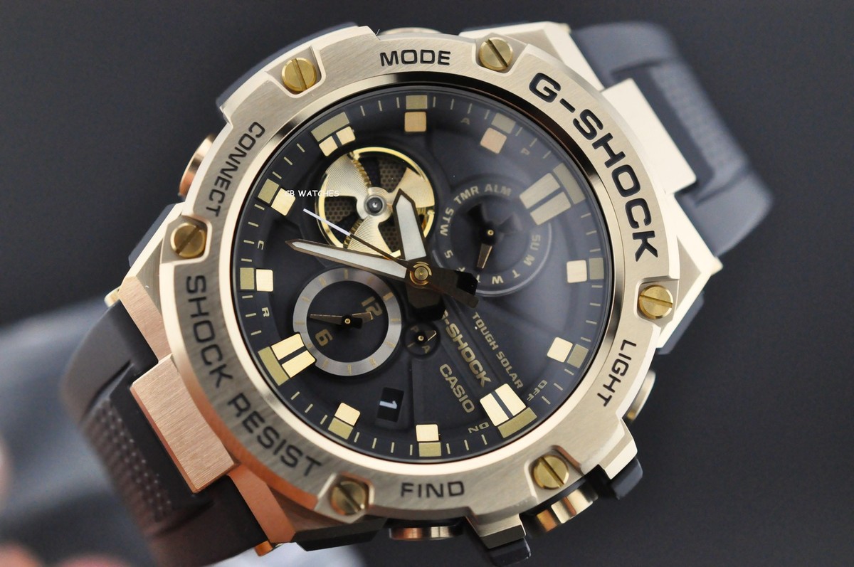 CASIO G-shock Solar Mens G-STEEL Bluetooth Chronograph Watch GST
