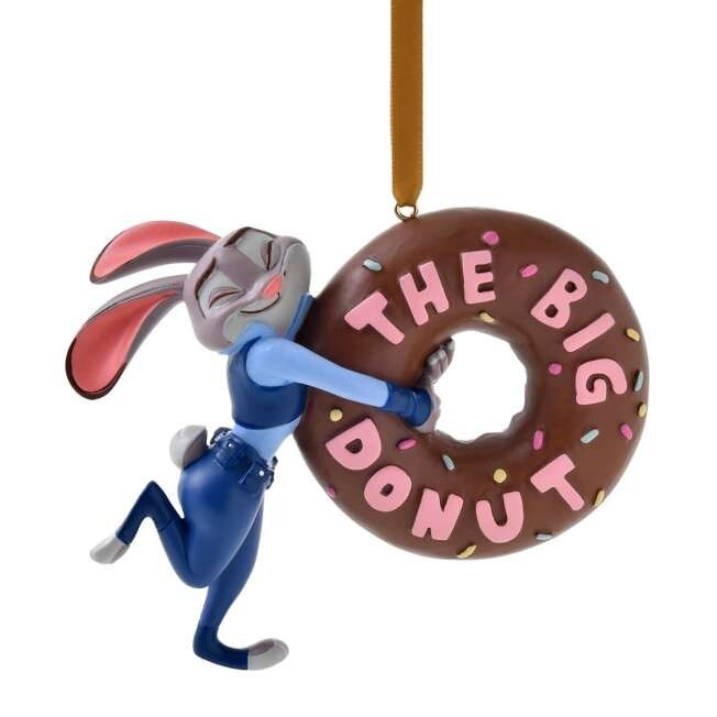 Disney store japan Judy hops Ornament ZOOTOPIA CHRISTMAS donut