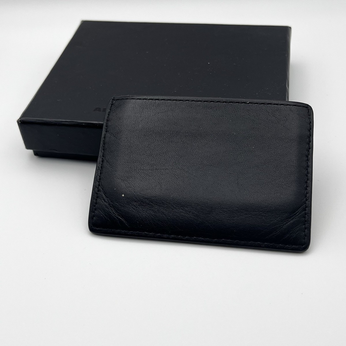 Alexander Wang Logo Cardholder - Black Leather - Authentic USED | eBay