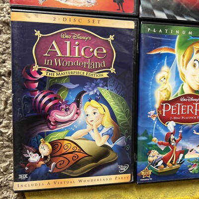 10 Disney Peter Pan Jungle Book Alice Wonderland Incredibles Cars