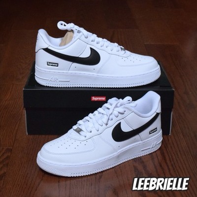Size 8.5 - Supreme x Nike Air Force 1 Low SP White Black CU9225