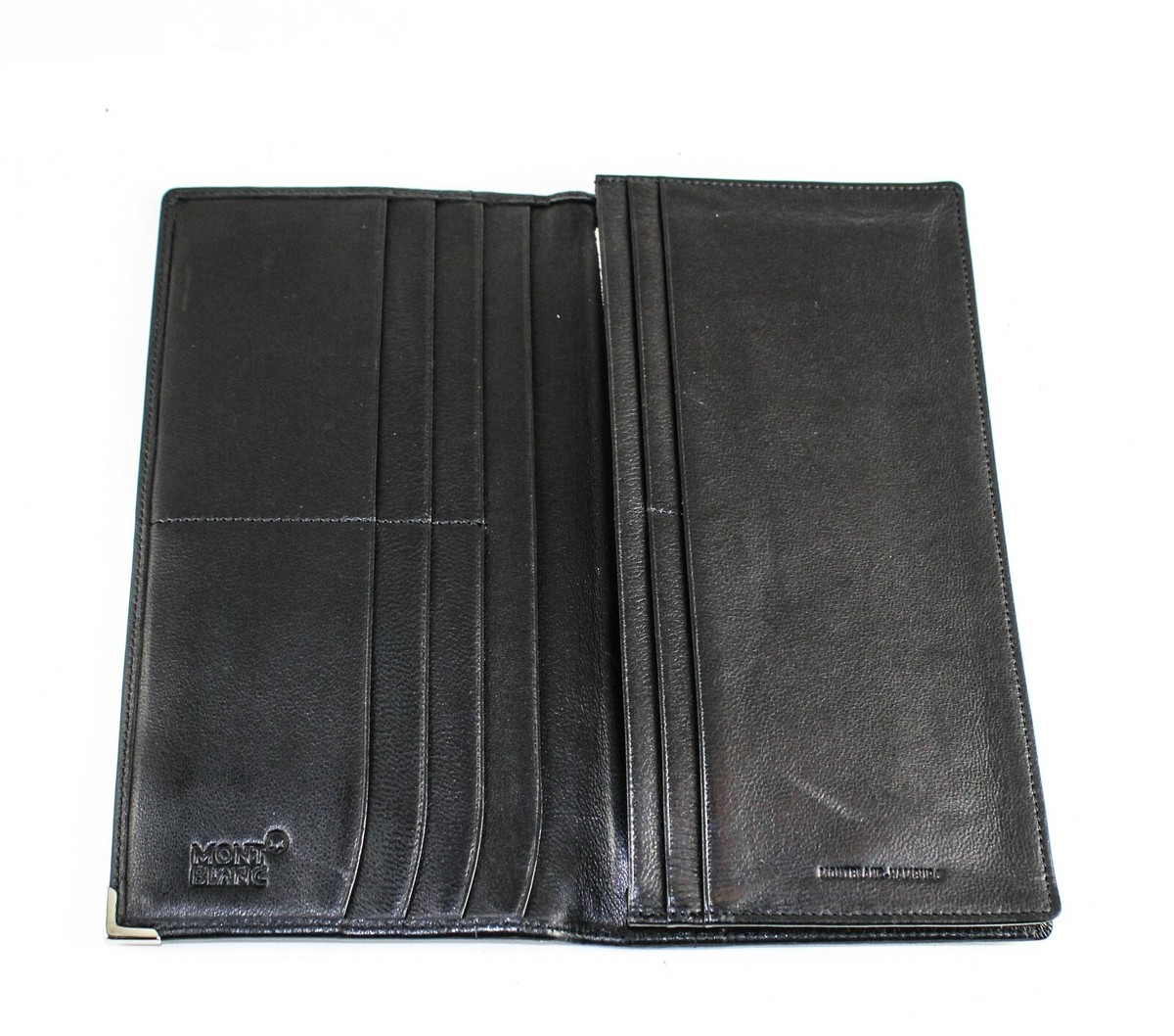 Montblanc 02510 Platinum Leather 6 CC Long Wallet - Display Model