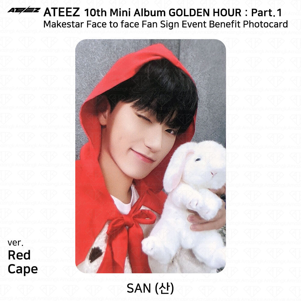 ATEEZ 10th Mini Album Golden Hour Part.1 Makestar Last Fan Sign