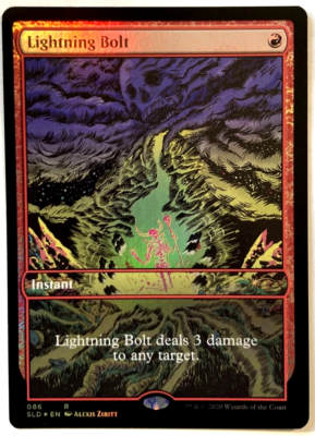 MTG Lightning Bolt *FOIL* Secret Lair Drop 086 NM | eBay