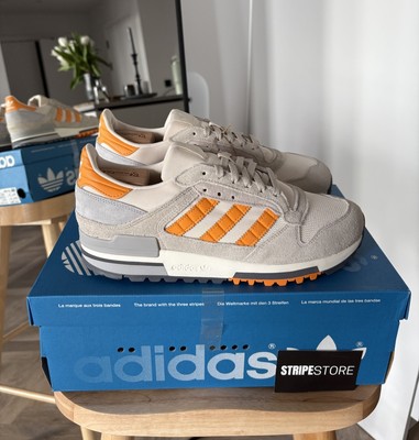 ADIDAS ZX 600 GREY/ORANGE SUEDE 2024 TERRACE SHOES JH6497 - SIZE