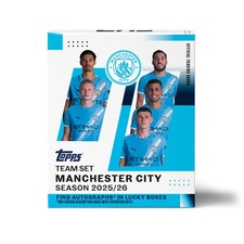2025-26 Topps Manchester City Team Set Checklist, Box Set Info