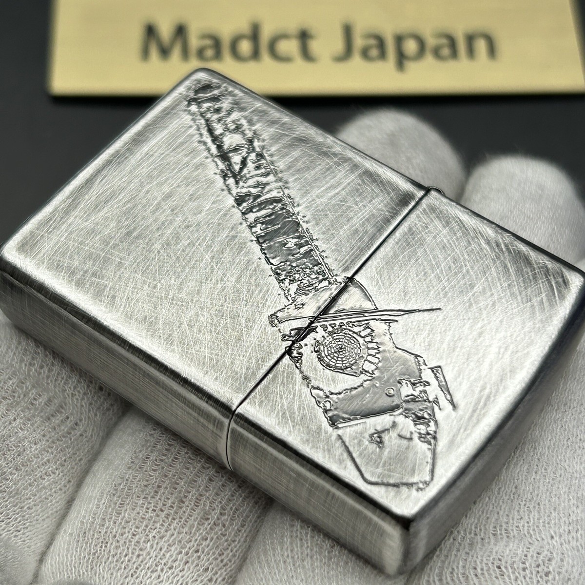 Zippo Oil Lighter Resident Evil Biohazard RE:4 Chainsaw Man Silver