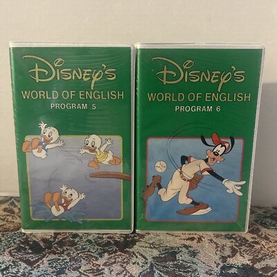 Disney World Of English Vhs Sealed Set Chinese To English 1-12