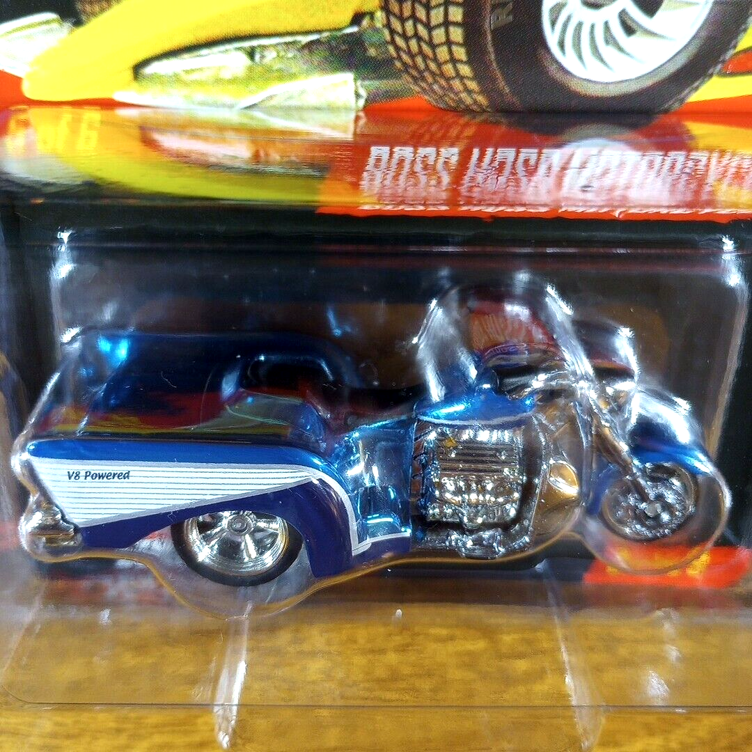 Hot Wheels RLC Real Riders Boss Hoss Motorcycle 3144/6500 Ice Blue