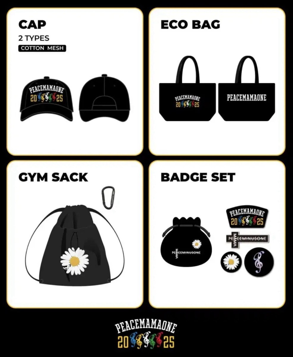 G-DRAGON Official Peaceminusone x 2025 MAMA Awards Peacemamaone MD