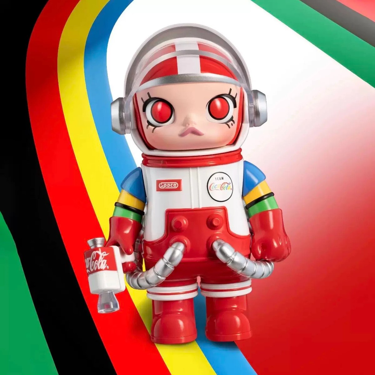 Team Coca-cola - POP MART MEGA SPACE MOLLY 100% Anniversary Series