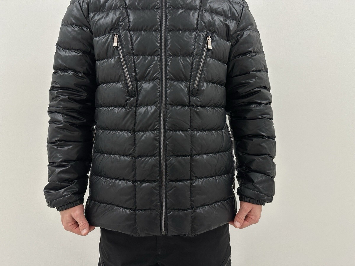 Zegna Sport Navy Blue Down Puffer Men Jacket Coat Nylon Size L | eBay