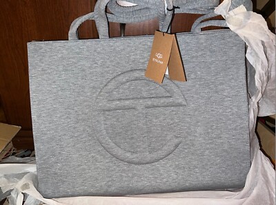 UGG X Telfar Large Fleece Shopping Bag Heather Grey | eBay