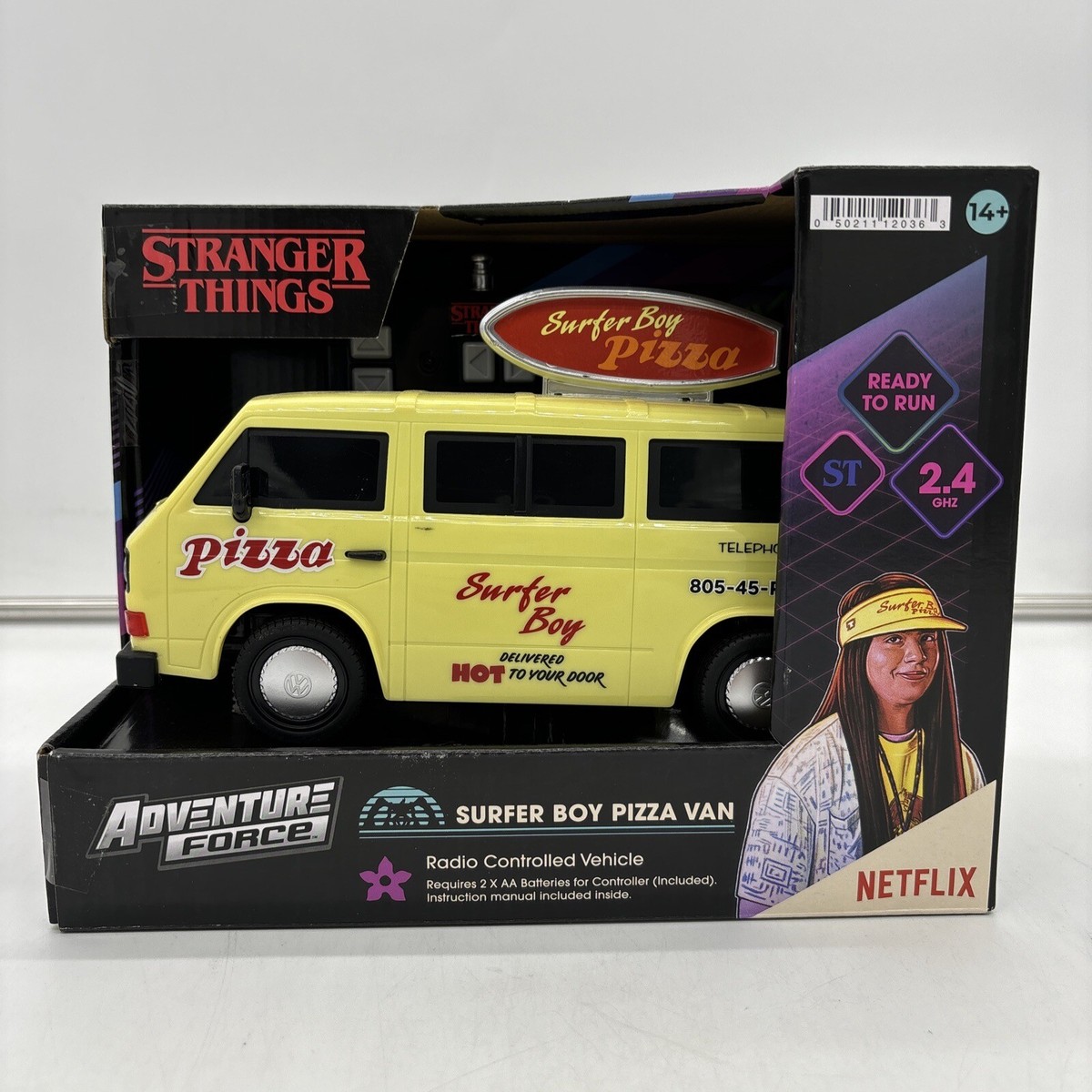 2023 Adventure Force Stranger Things Surfer Boy Pizza Van / Remote
