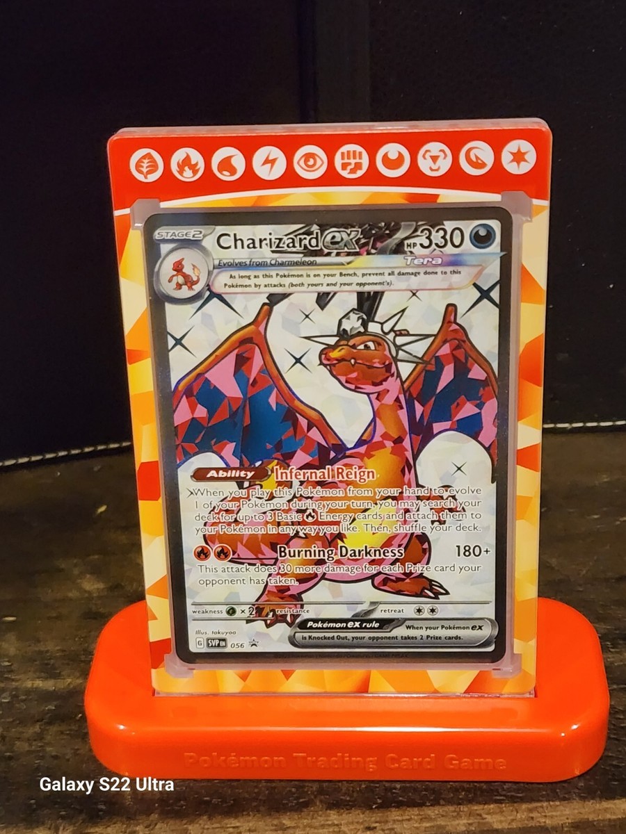 2023 POKEMON CHARIZARD EX BLACK STAR PROMO #56 WITH MAGNETIC CARD