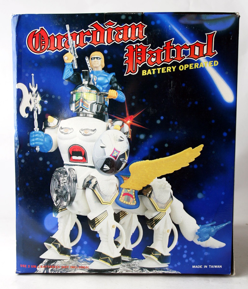 VINTAGE 1986 GUARDIAN PATROL ROBOT SECTAURS BLACKSTAR MOTU SON AI