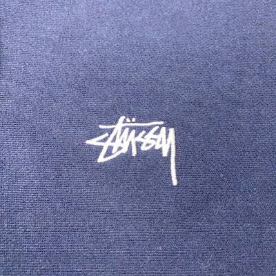 Stussy Stock Logo Hoodie Mens XXL Navy Sweatshirt Embroidered NWT