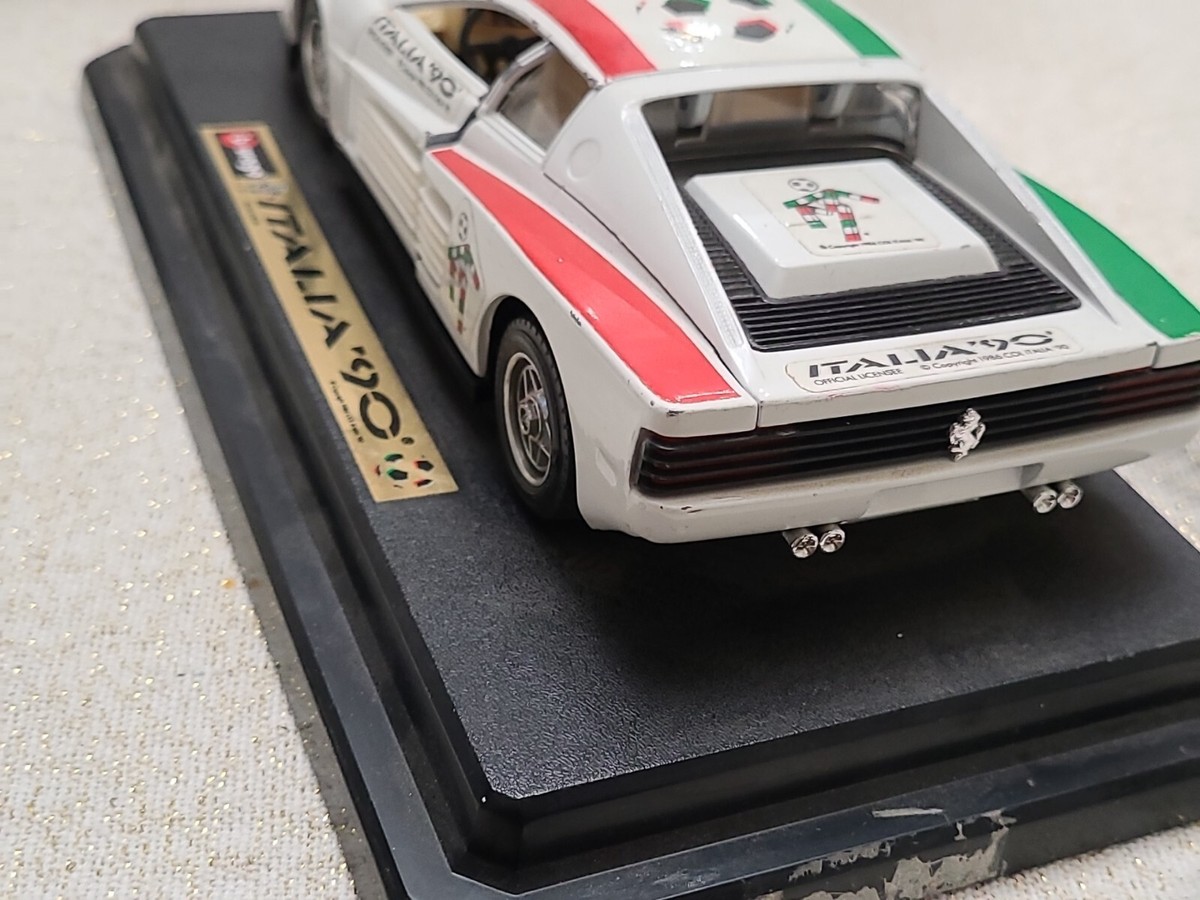 BURAGO 1/24 Ferrari Testarossa 1984 Italia`90 1990 World Cup | eBay