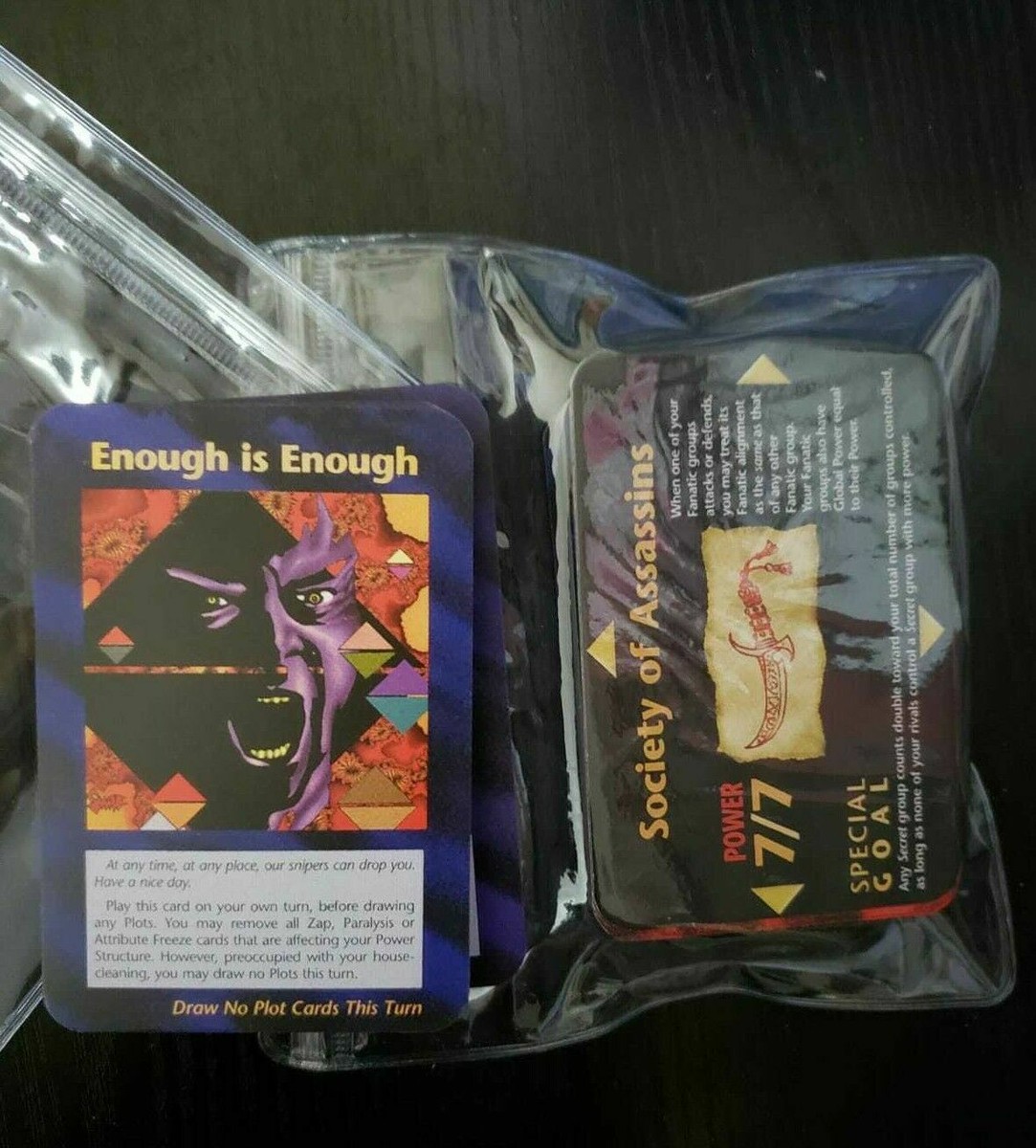Assassins 50 Common Set ILLUMINATI INWO Card Game 'Enough is
