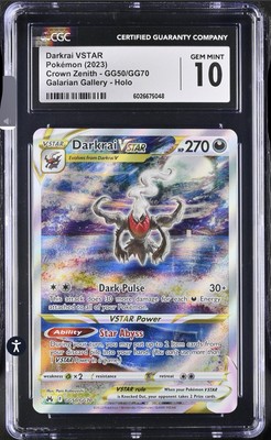 Darkrai Vstar GG50/GG70 Crown Zenith CGC 10 Pokemon | eBay