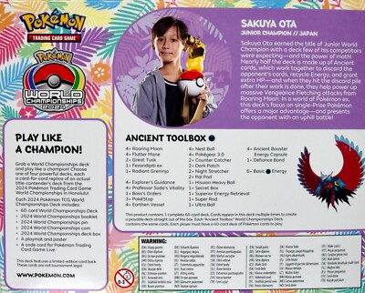 2024 Pokémon Worlds Ancient Toolbox Deck – Sakuya Ota – Factory